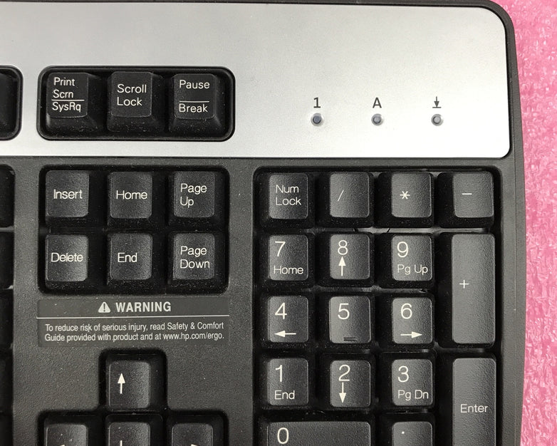 HP KU-0316 USB Wired 104-Key Layout Keyboard 434821002 (Lot of 3)