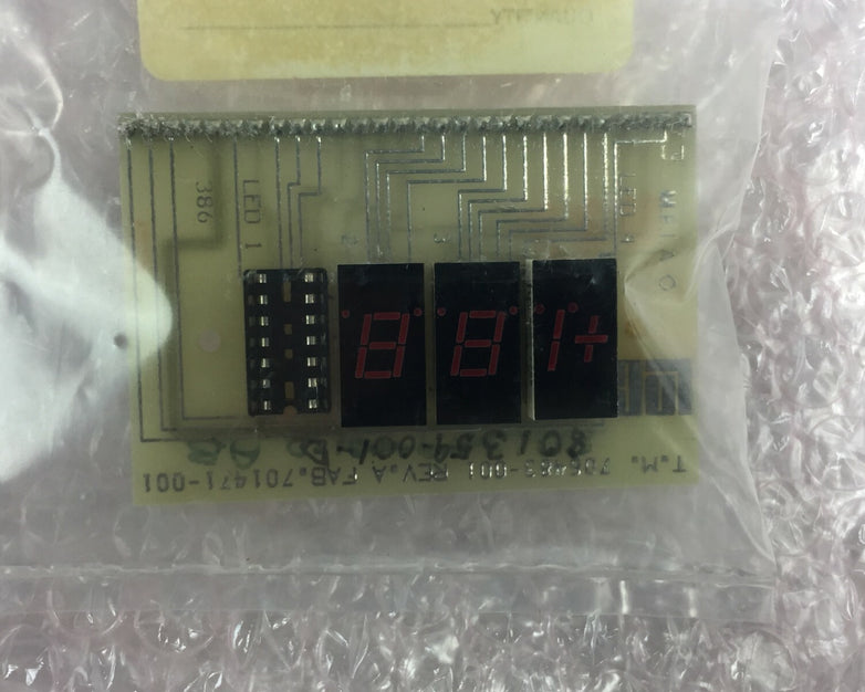LDC / Milton Roy Part# 801395001 PCb Assy Display Gr Master