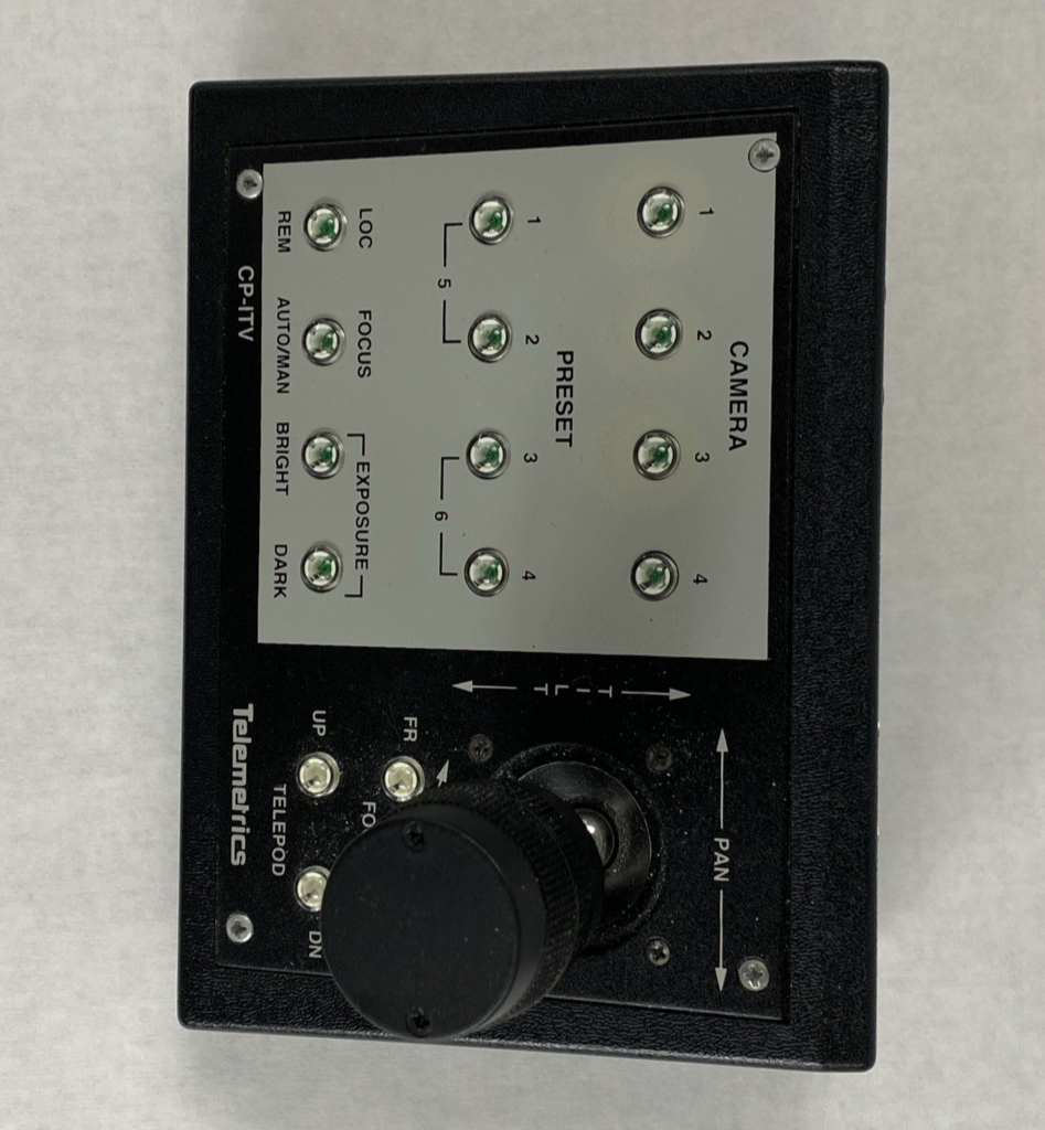 Telemetrics CP-ITV-D300 Camera Control Panel No AC Adapter Untested