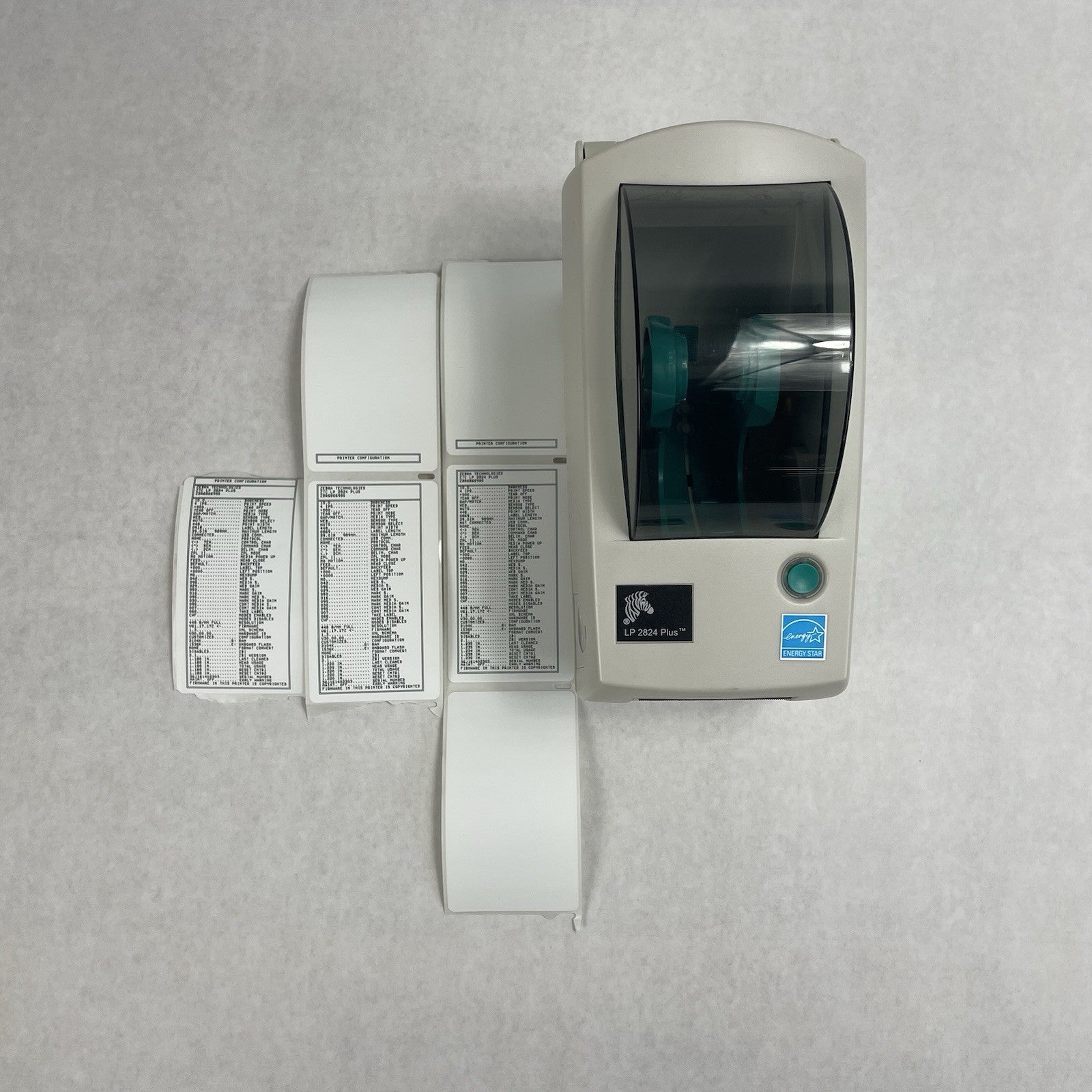 Zebra LP 2824 Z Direct Thermal Barcode Label Printer Tested For Parts No Clamps