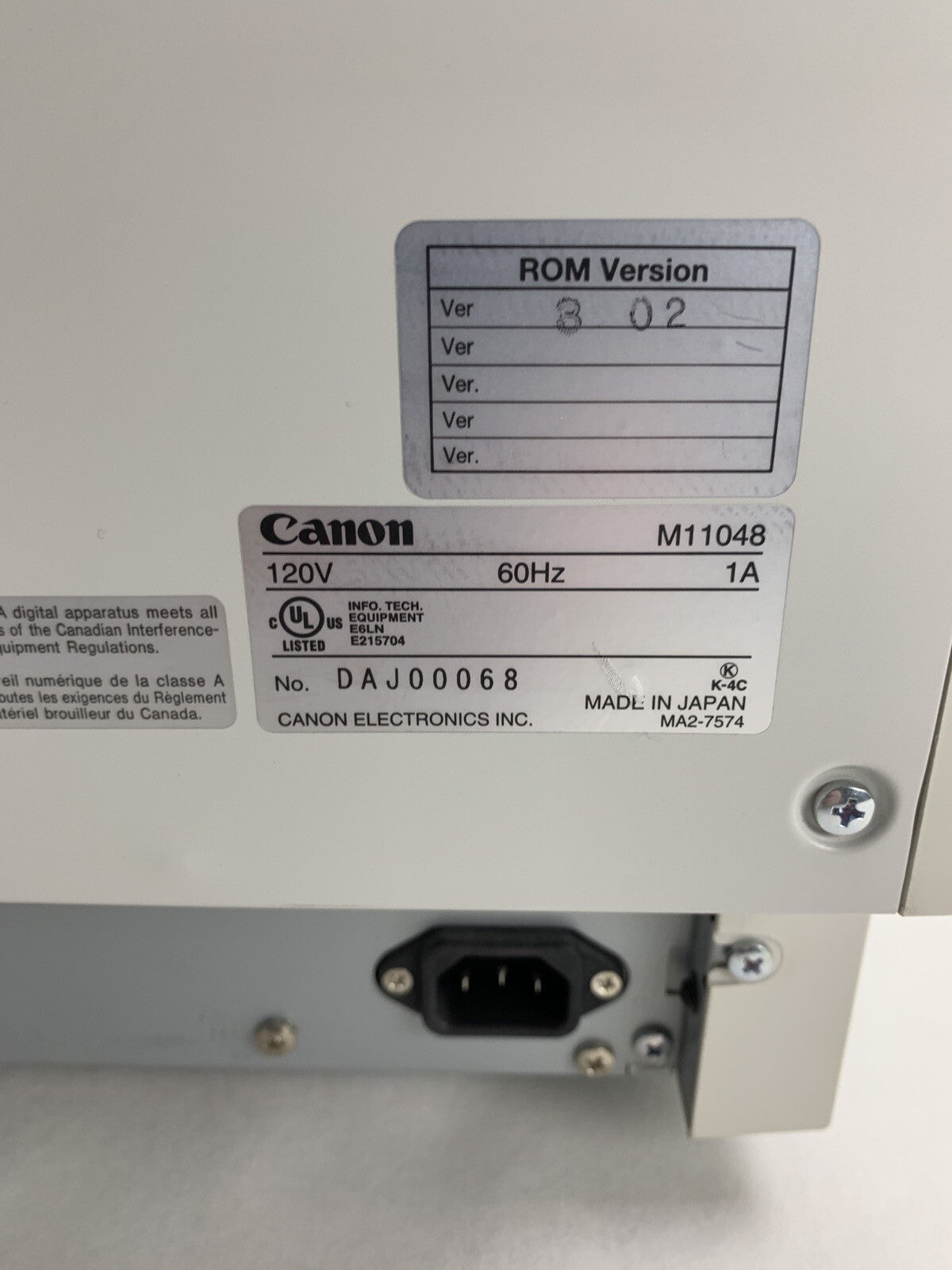 Canon ImageFORMULA DR-7580 High Speed Scanner USB 233,438 Scans M110483 Tested