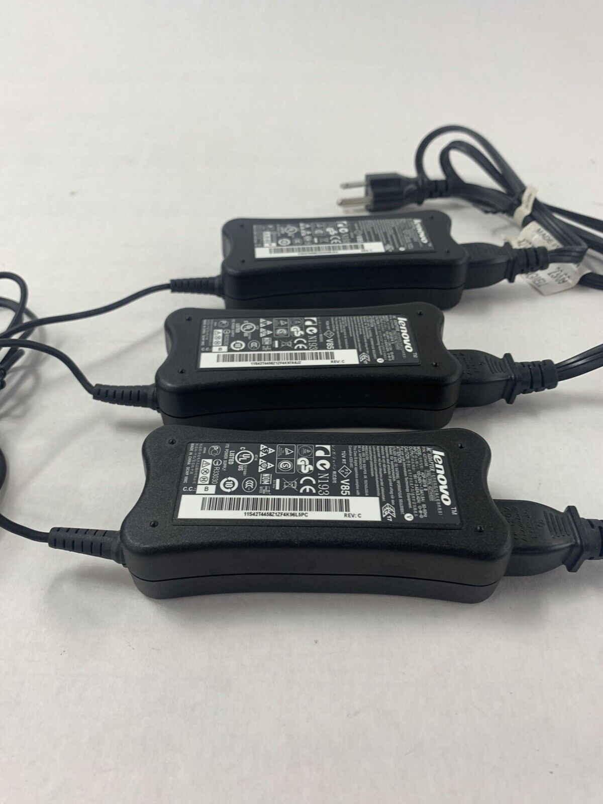 Lot 3 Lenovo ADP-65YB 65W 5.5x2.5mm AC Charger PA-1650-52LC