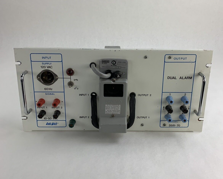 Lab-Volt 3581-70 Industrial Dual Alarm Panel Untested