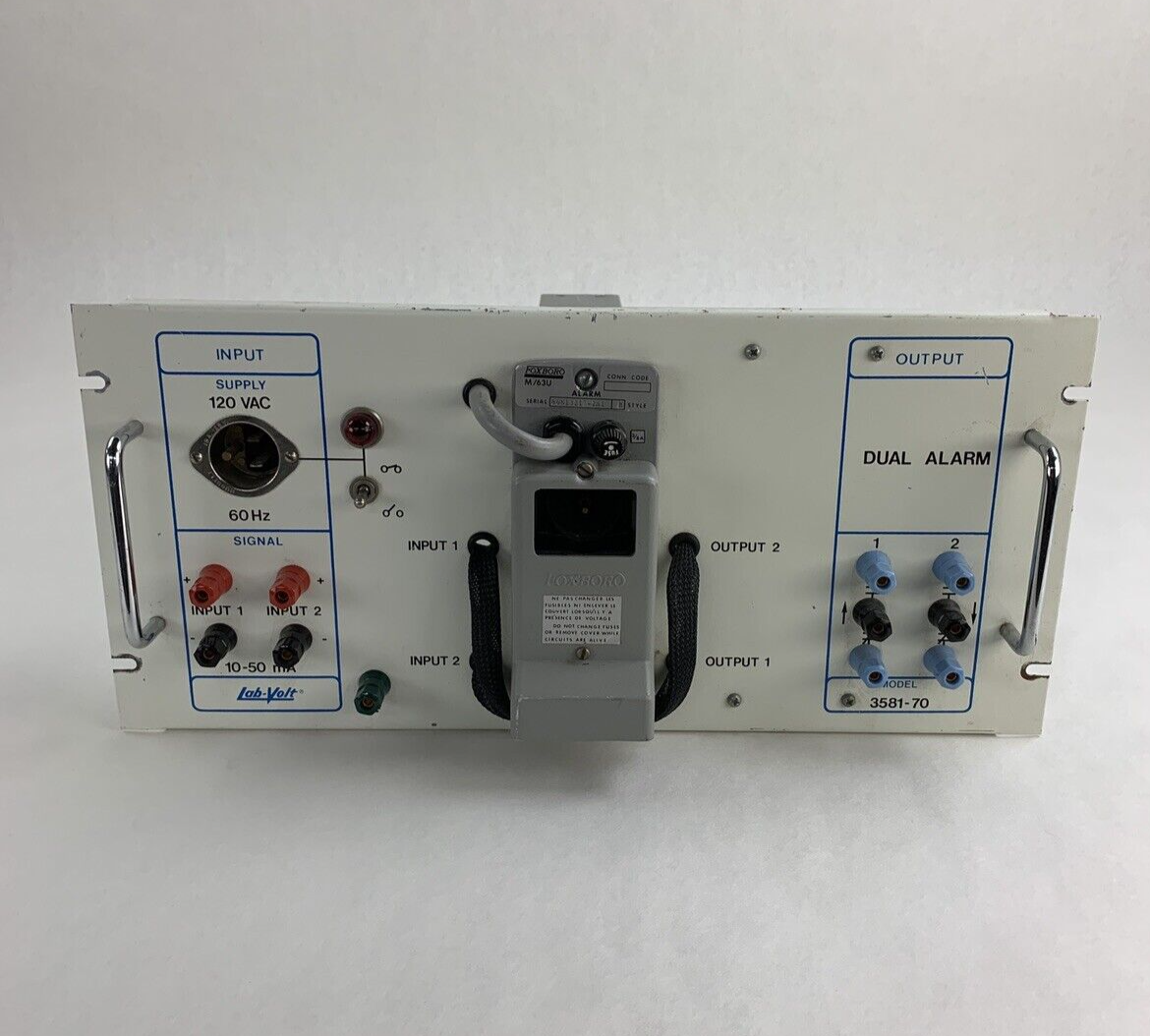 Lab-Volt 3581-70 Industrial Dual Alarm Panel Untested