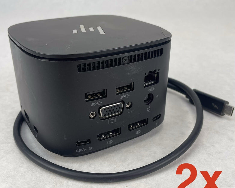 HP HSN-IX01 Thunderbolt Dock 120W G2 USB-C Docking Station No AC Lot of 2