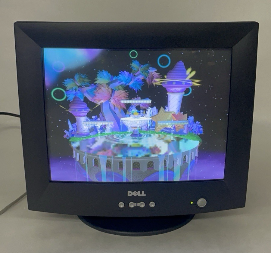 Dell E772c 17" Color CRT VGA SVGA Computer Monitor For Parts Or Repair1