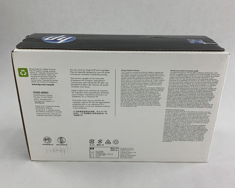 HP CE505X Laserjet Toner 05X Black Toner Cartridge OEM Box Sealed New