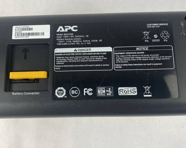 APC BE4 Back-UPS 425VA Battery Backup Surge Protector No Batteries Tested
