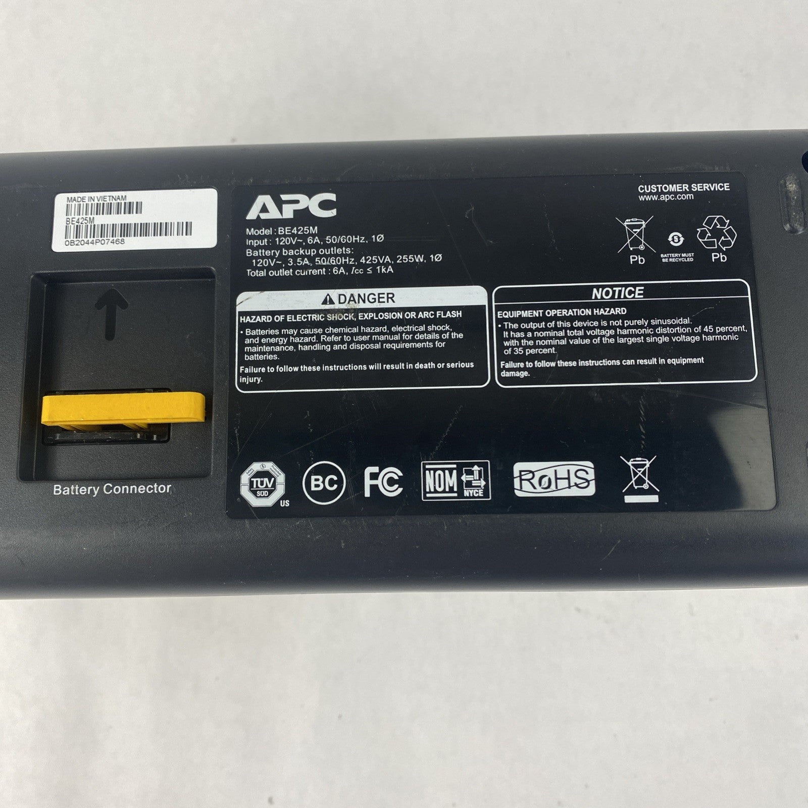 APC BE4 Back-UPS 425VA Battery Backup Surge Protector No Batteries Tested6