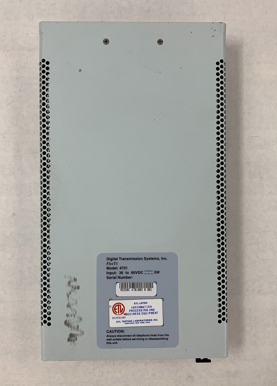 Digital Transmission Systems DTS 4701 FlexT1