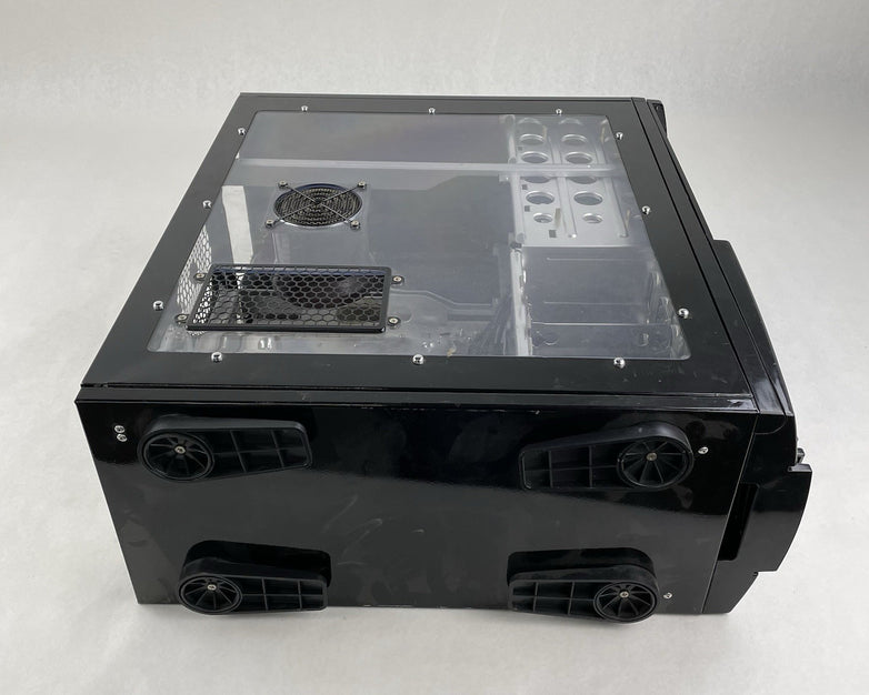 Vintage Ultra Chieftec Dragon Clone ATX Tower Computer Case Gloss Black Window