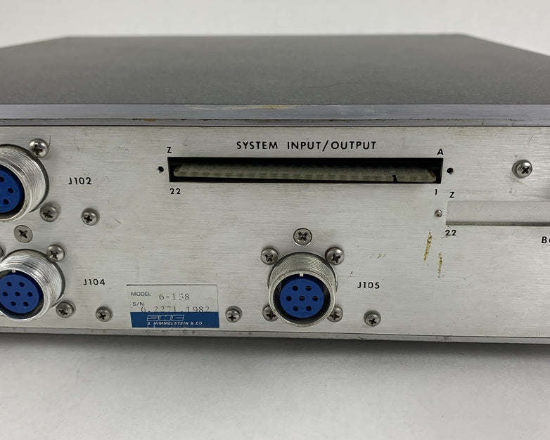 SHC SYSTEM 6 6-138 w/ 6-415A Scanner, 6-201 Amp, 6-260A  6-749A Modular Cards