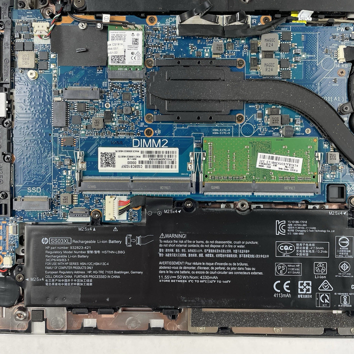 HP mt44 14" Ryzen 3 Pro 2300U 2.00 GHz 4 GB RAM No SSD/OS/AC18