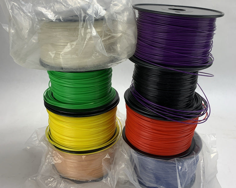1.75mm Color 3D Printer PLA Filament - Mixed Lot of 8