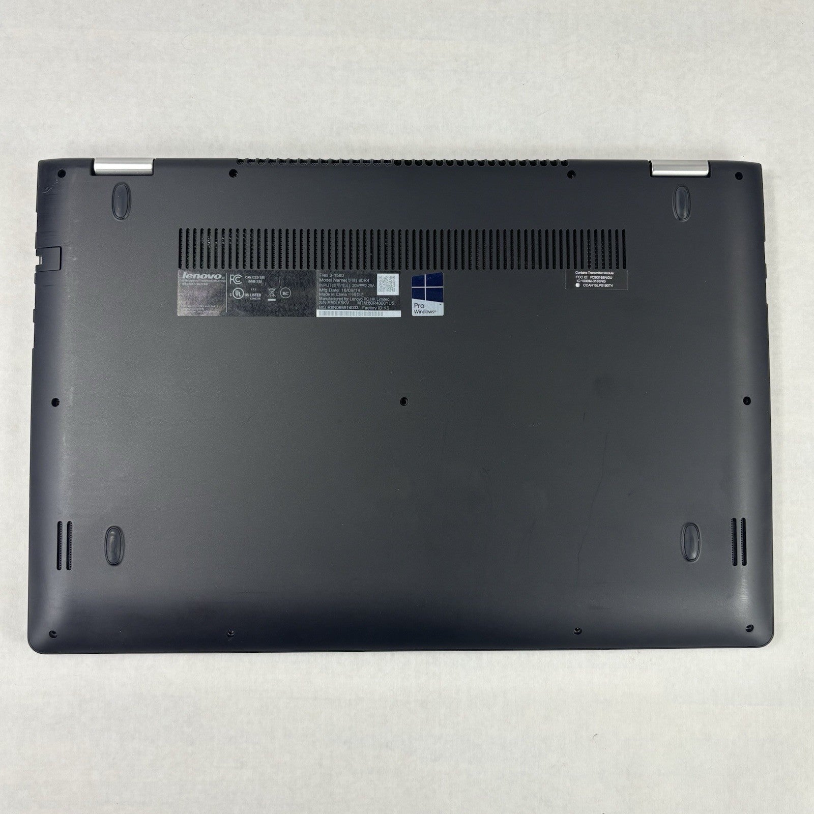 Lenovo Flex 3-1580 15.6" i7-6500U 2.5 GHz 8 GB Ram No OS No HDD No Batt No AC