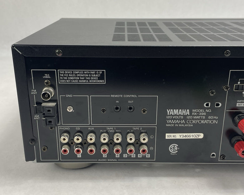 Yamaha RX-396 Natural Sound Stereo Receiver Tested