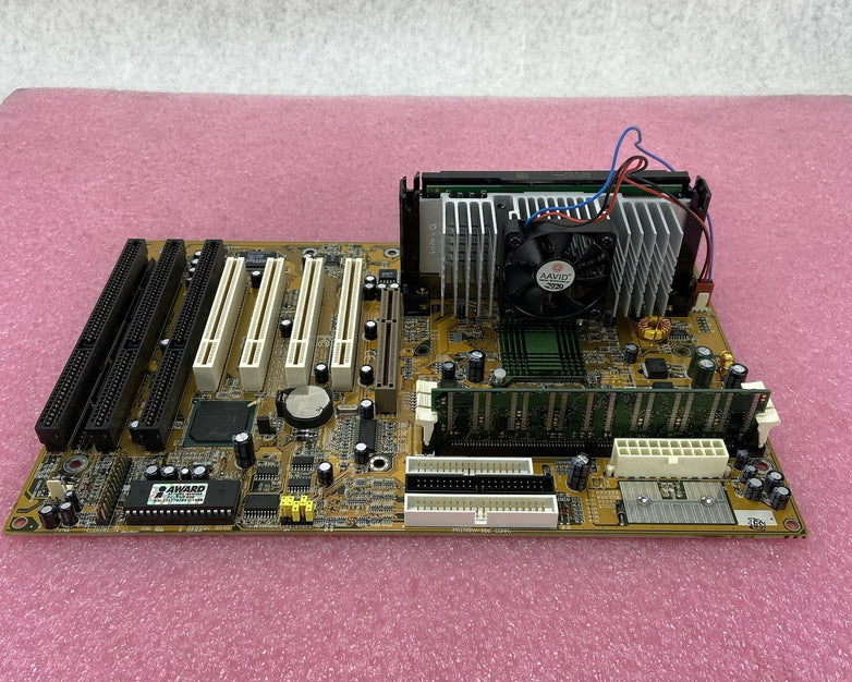 BioStar M6TBA Motherboard Intel Pentium III 450MHz 64MB RAM w/IO Shield