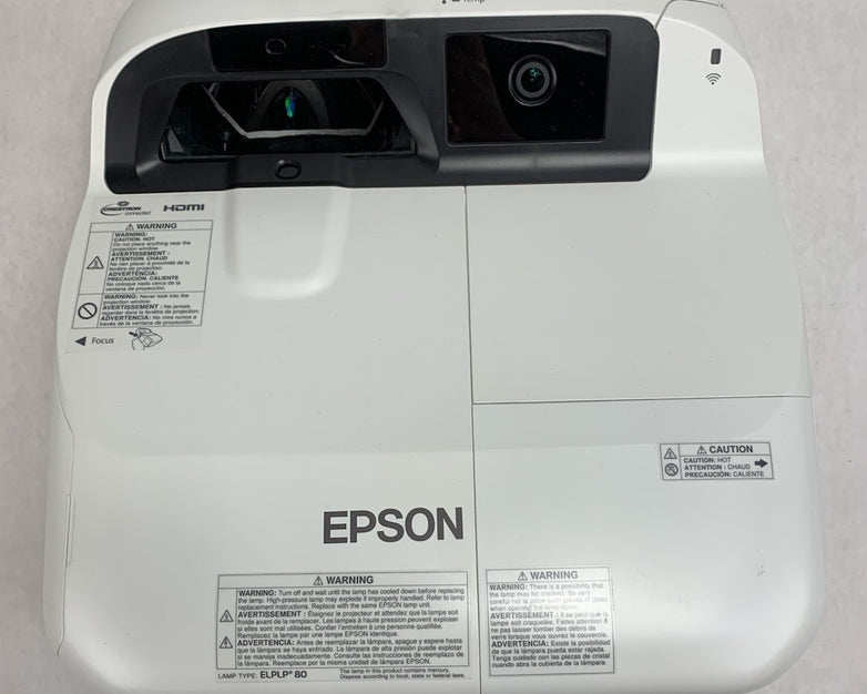 Epson H599A BrightLink 595Wi LCD Lamp Projector 1870 Lamp Hours No Remote