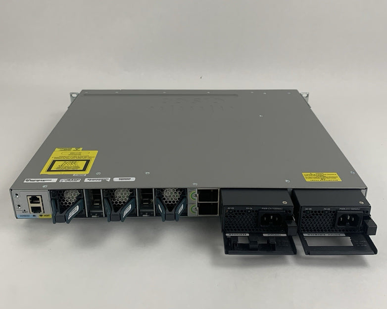 Cisco Catalyst WS-C3850-48U-S V07 48 Port Switch Tested w/C3850-NM-2-10G 2x PSUs