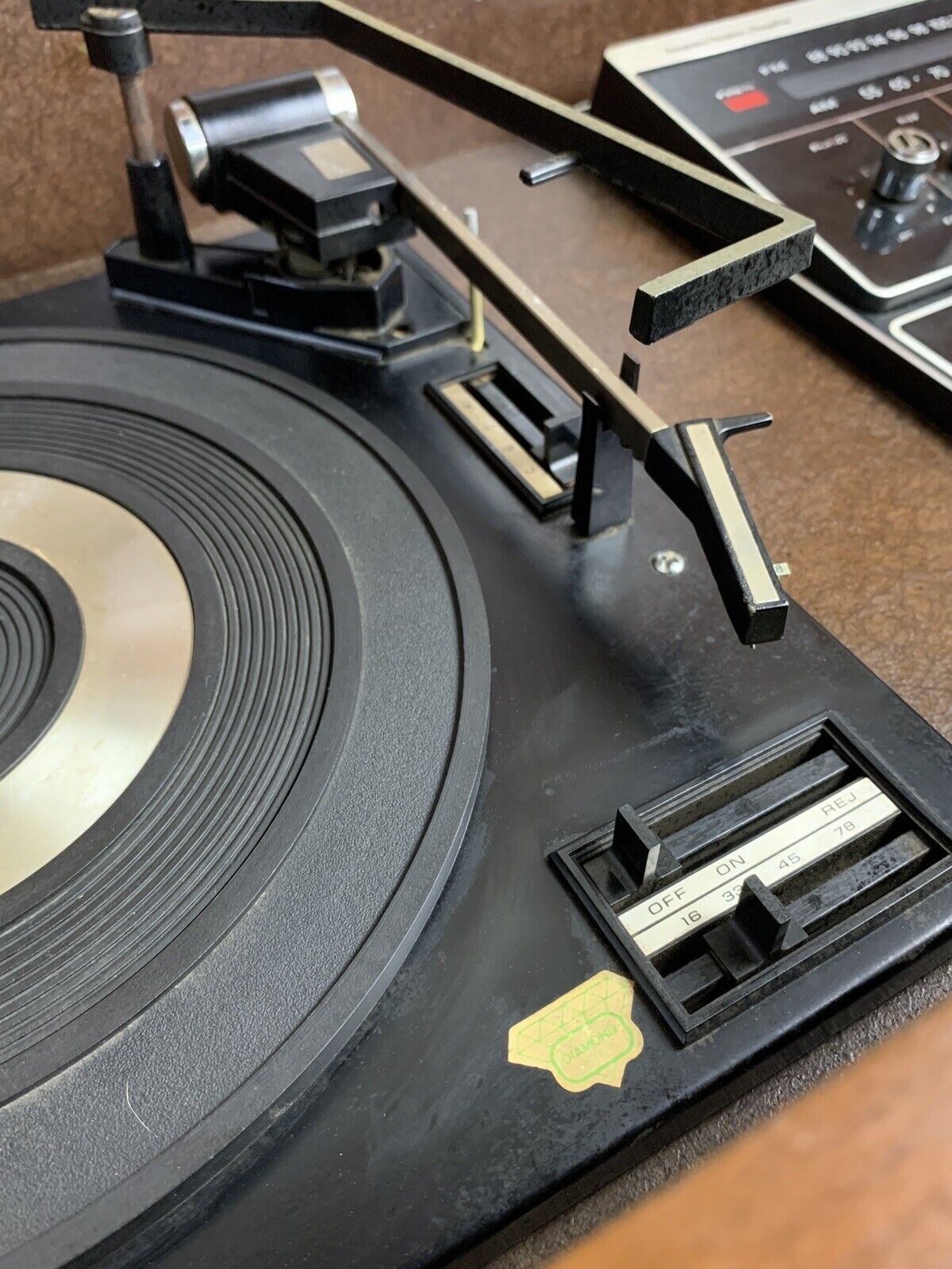 Vintage Zenith Record and Track Player JR900P3 For Parts and Repair