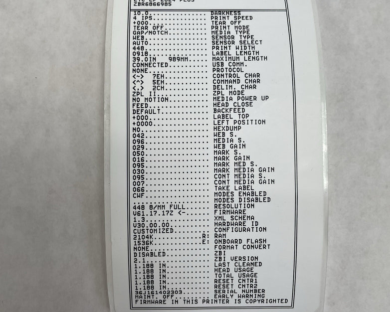 Zebra LP 2824 Z Direct Thermal Barcode Label Printer Tested For Parts No Clamps