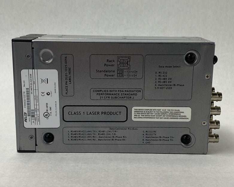 Pelco FT85081SSTR 8 Channel Video TX Single Mode Fiber Transmitter