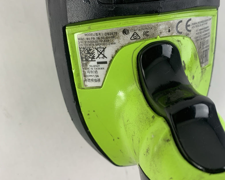 Zebra DS3678 Handheld Barcode Scanner - Tested and Working - Lot of 3