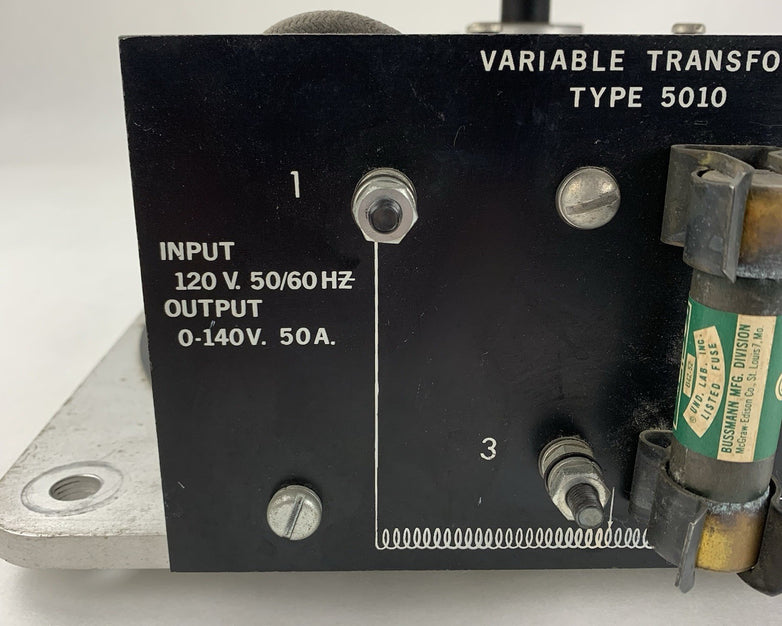 Staco Powerstat Type 5010 Variable Transformer 140V 7.0KVA 50A USAmade