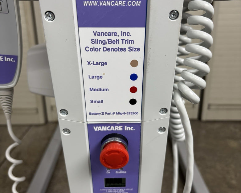 Vancare Inc Van-GO Lift Patient Positioner Powers On Bad Hydraulics w/ Battery