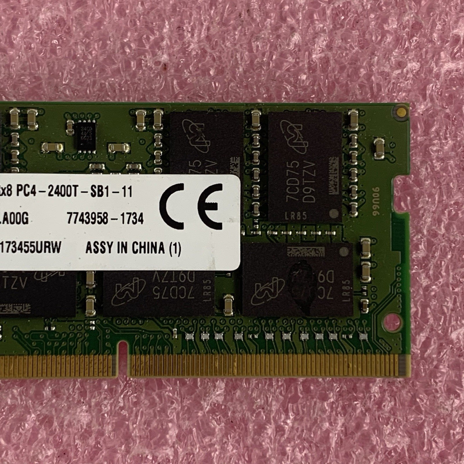Kingston 9995663-008.A00G PC4-2400T 16GB 1x16GB DDR4 2400MHz Laptop Memory Ram3