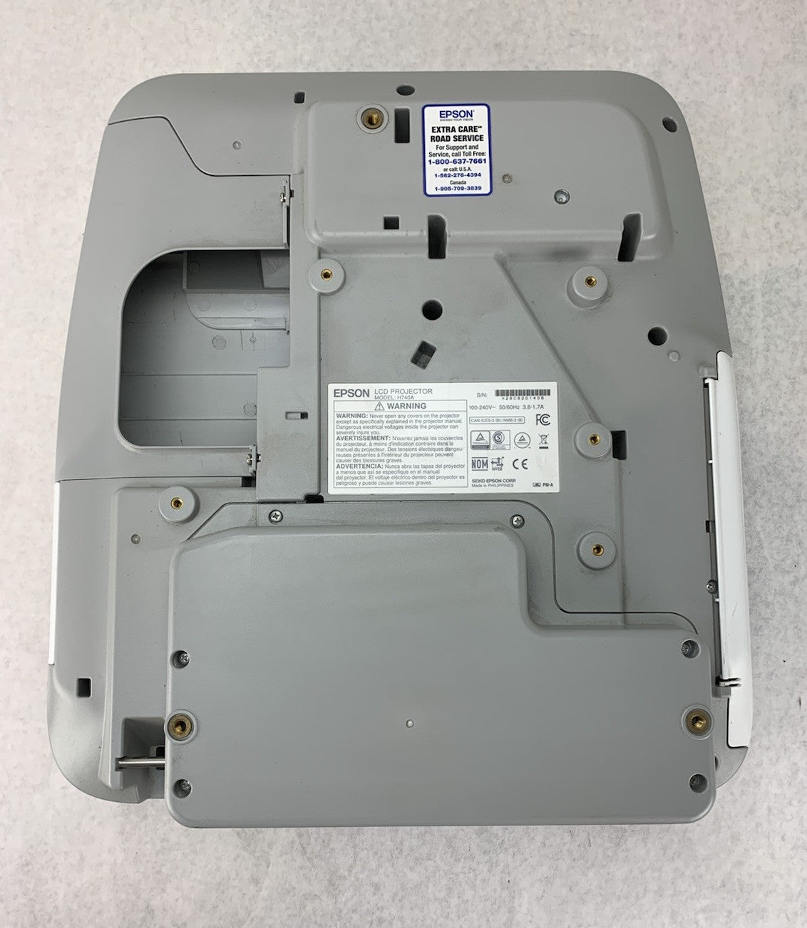 Epson PowerLite 695Wi H740A LCD Lamp Projector 4427 Lamp Hours - No Remote6