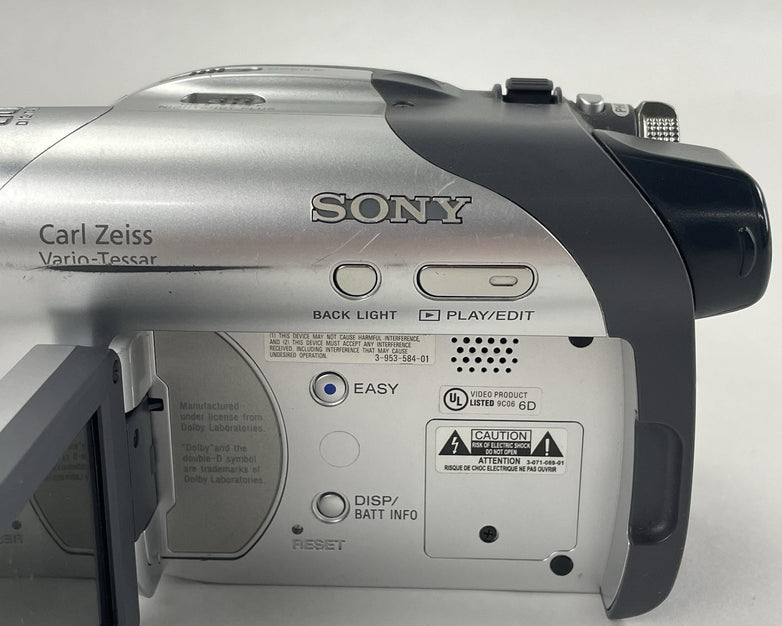 Sony Handycam DCR-DVD105E Tested & Reset No Power Cord No Disc