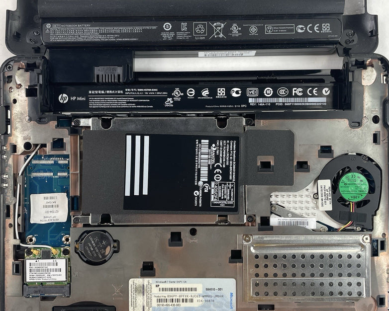 HP Mini 110-3100 10.1" Atom N455 1.60 GHz 1 GB RAM No SSD/OS/AC