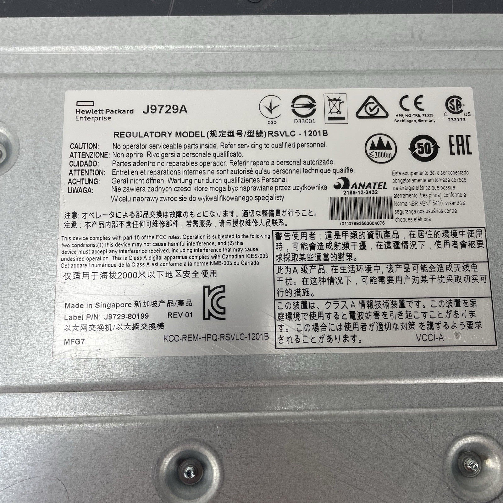 HP 2920-48G PoE+ J9729A 48-Port Gigabit Ethernet Switch No PS Tested & Reset13