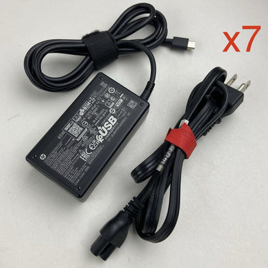 HP 65W Type-C USB-C Adapter For EliteBook - Lot Of 7