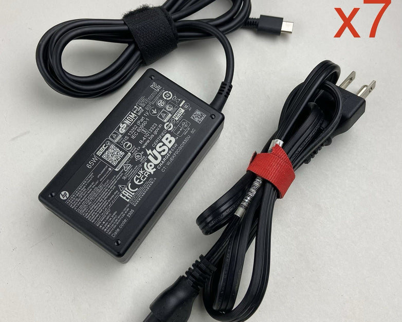 HP 65W Type-C USB-C Adapter For EliteBook - Lot Of 7