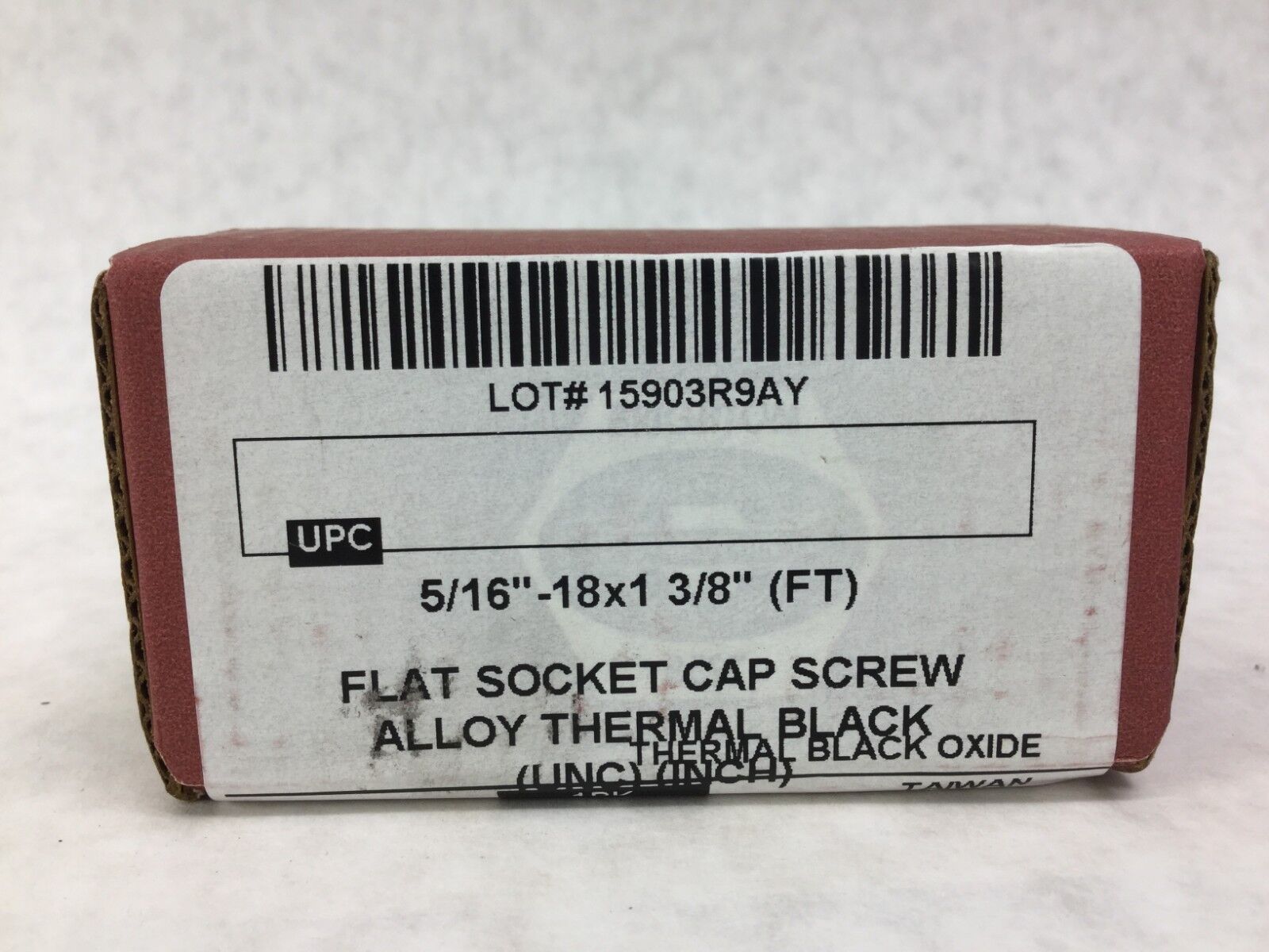 Brighton Flat Socket Cap Screw Alloy Thermal Black 5/16" - 18x1  3/8"  Box of 25