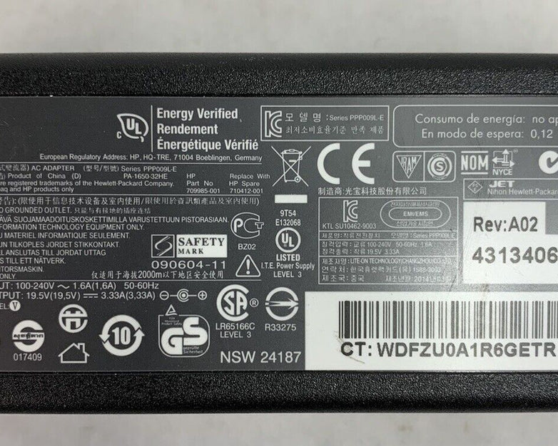 HP PPP009L-E 65W AC Adapter (Lot of 4)