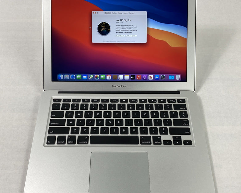 Apple MacBook Air A1466 2015 13" 1.6GHz i5 4GB RAM 256GB SSD os11.7.1 723 Cycles