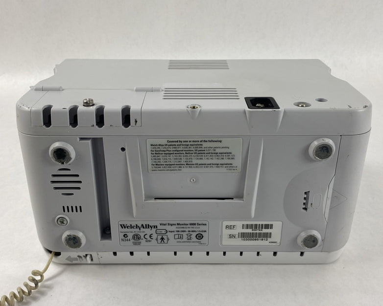 Welch Allyn 63XTXX Vital Sign Monitor 6000 Series No Battery READ