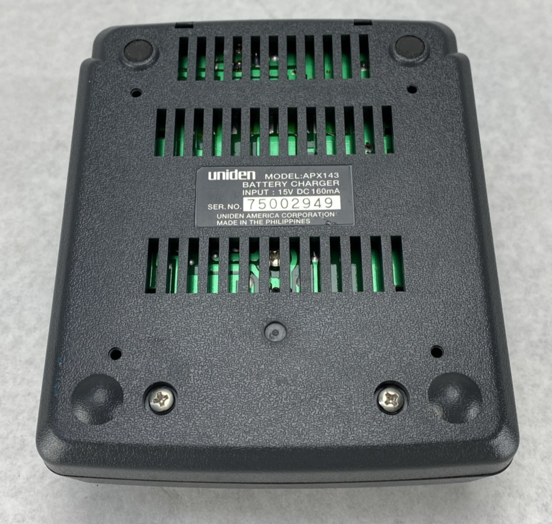 Uniden APX143 Battery Charger No AC Adapter Untested (Lot of 7)