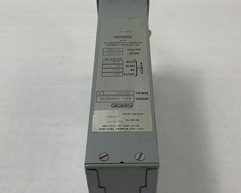 FoxBoro M/66R Resistance Converter NTR-240