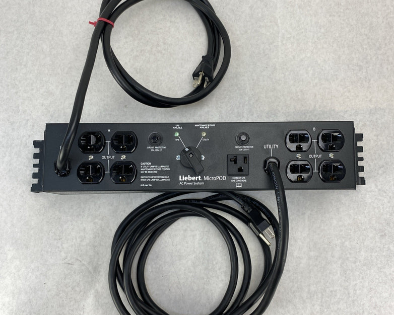 Emerson MP2-120C Liebert MicroPOD AC Power System 120V 16A - Two Straight 5-20P