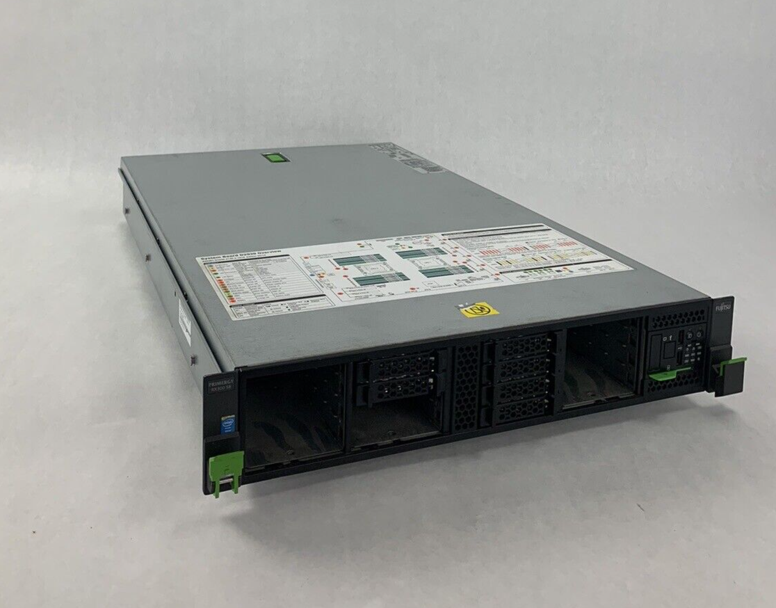 Fujitsu Primergy RX300 S8 2x Intel Xeon E5-2660V2 2.20GHz 8GB RAM No OS  No  HDD