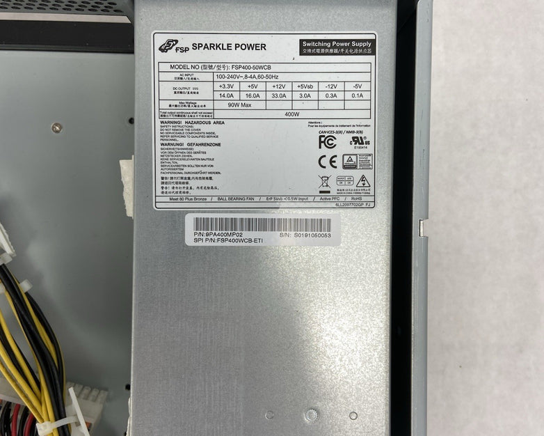 Tyco Exacq A-Series IP04-32T-F2A-E 2U Chassis Sparkle FSP400-50WCB 400W PSU