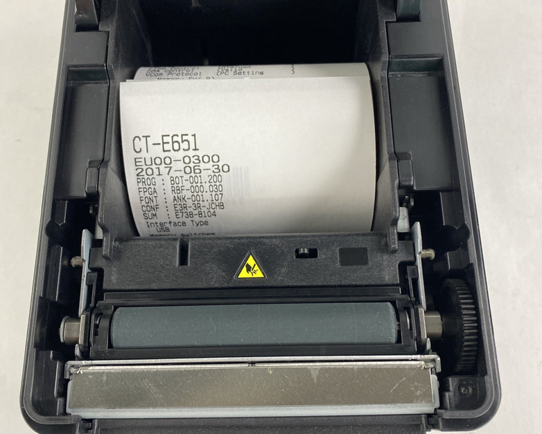 Citizen CT-E651 Thermal Printer Tested No Cords No Page Count