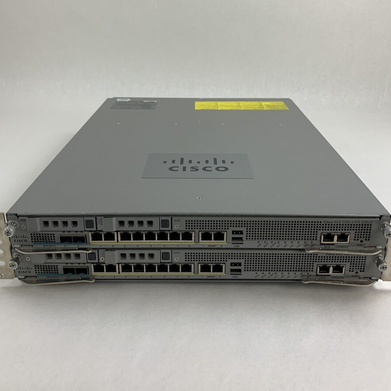 Cisco ASA 5585 8-Port GbE Firewall Security Appliance 2x 5580-X SSP-10 Mod Cards