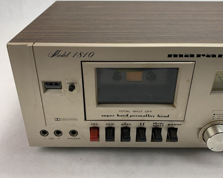 Marantz 1810 Stereo Cassette Deck - Parts or Repair Needs New Belts