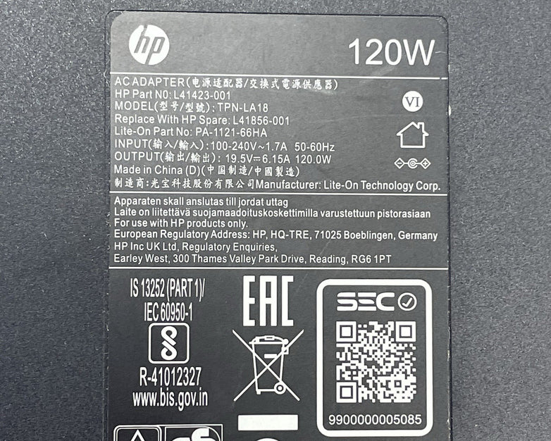HP TPN-LA18 19.5V 6.15A 120W, AC Adapter Charger Lot of 2