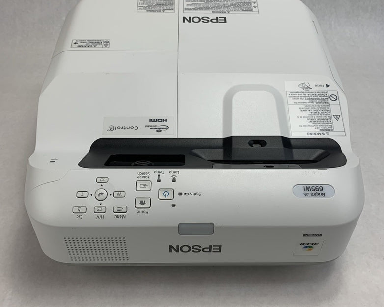 Epson PowerLite 695Wi H740A LCD Lamp Projector 528 Lamp Hours - No Remote